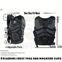 TF3 Tactical Vest Airsoft Vest Paintball Vest Adjustable Combat Vest Molle Vest