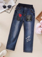 Boys Casual Denim Pants With Pocket for Spring and Autumn