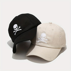 Skull Pattern Cotton Baseball Cap for Men