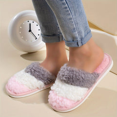 Cozy Plush House Slippers For Girls Anti-Skid Winter Shoes