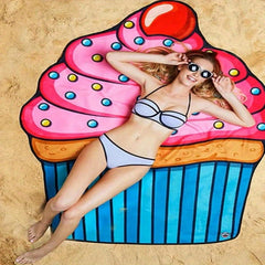 Large Donut Beach Towel Quick Drying Absorbent Towel