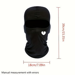 Unisex LOVE Print Casual Balaclava Cap For Outdoor Cycling