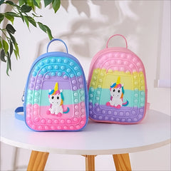 Kids Lightweight Unicorn Silicone Backpack - School Gift