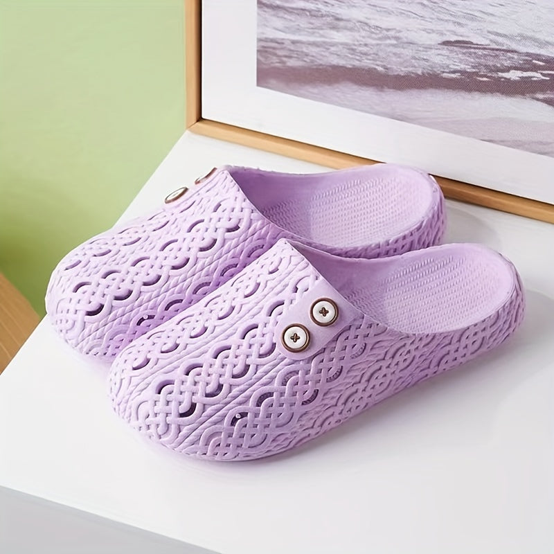 Women's Hollow Out Slides Soft Sole Shoes