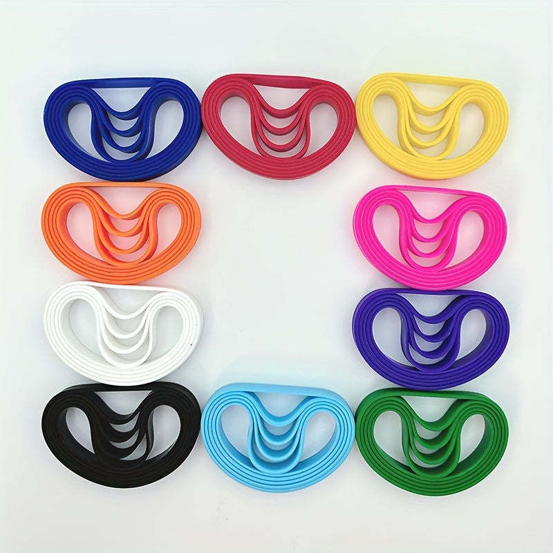 5 Pcs Silicone Bracelet Stretch Wristband for Adults Teens