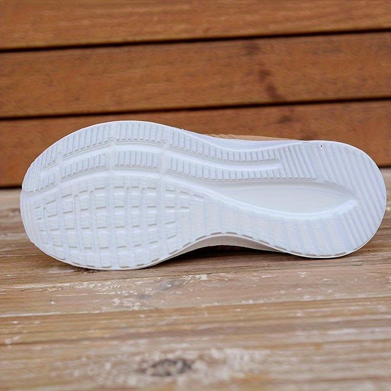 Women's Platform Walking Shoes Mesh Knit Casual Tennis Shoes