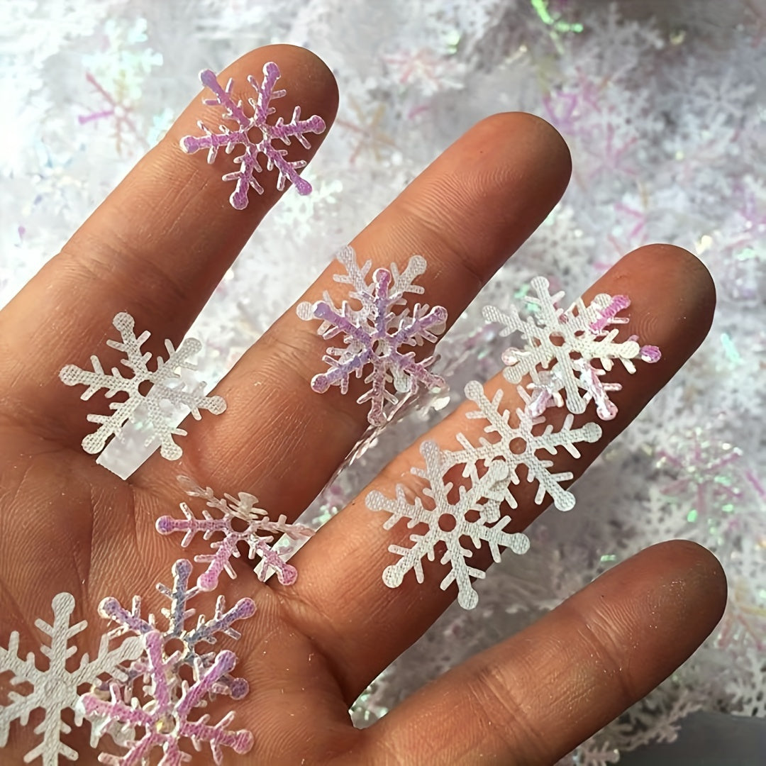 400pcs Snow Confetti Christmas Decorations Winter Confetti Snow Party Set