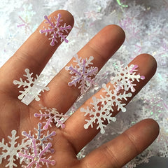 400pcs Snow Confetti Christmas Decorations Winter Confetti Snow Party Set