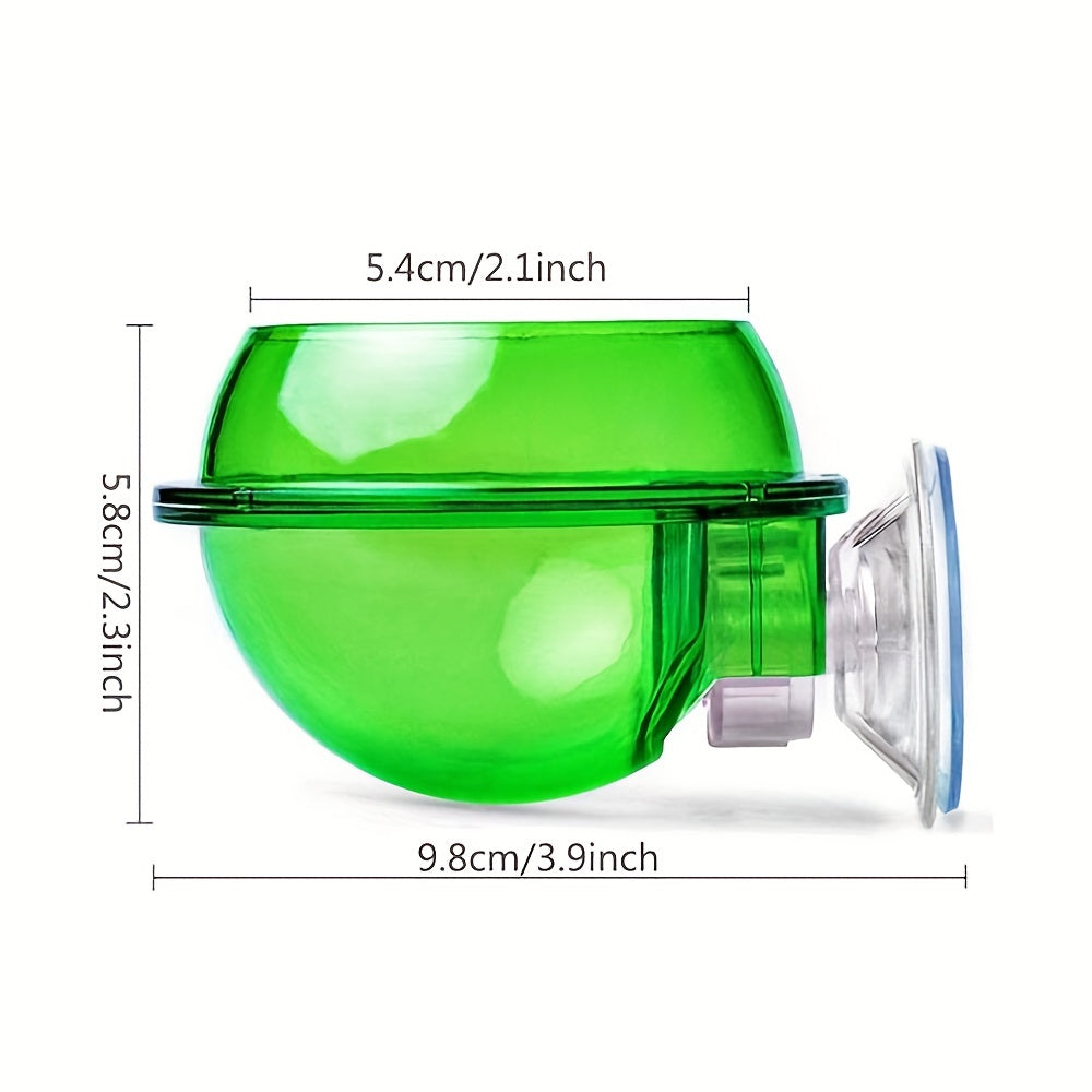 Reptile Suction Cup Feeder Bowl for Crickets Geckos