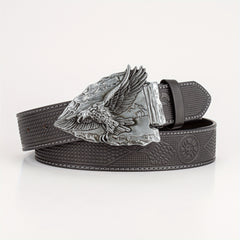 High End Eagle Embossed Men's Belt
