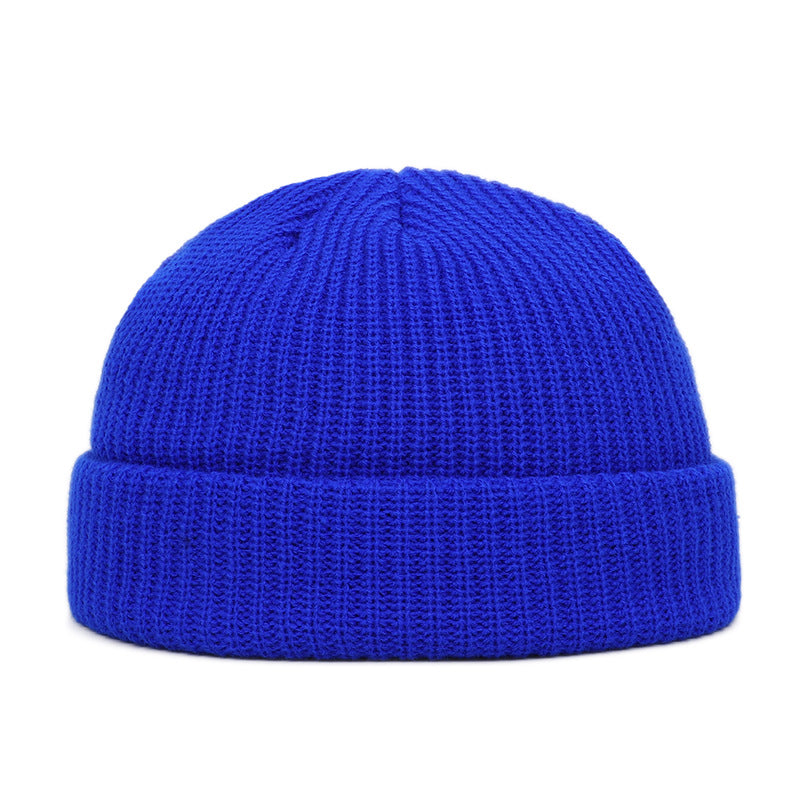 Warm Melon Skin Hat Wool Hat Men's Women's Knit Hat Elastic