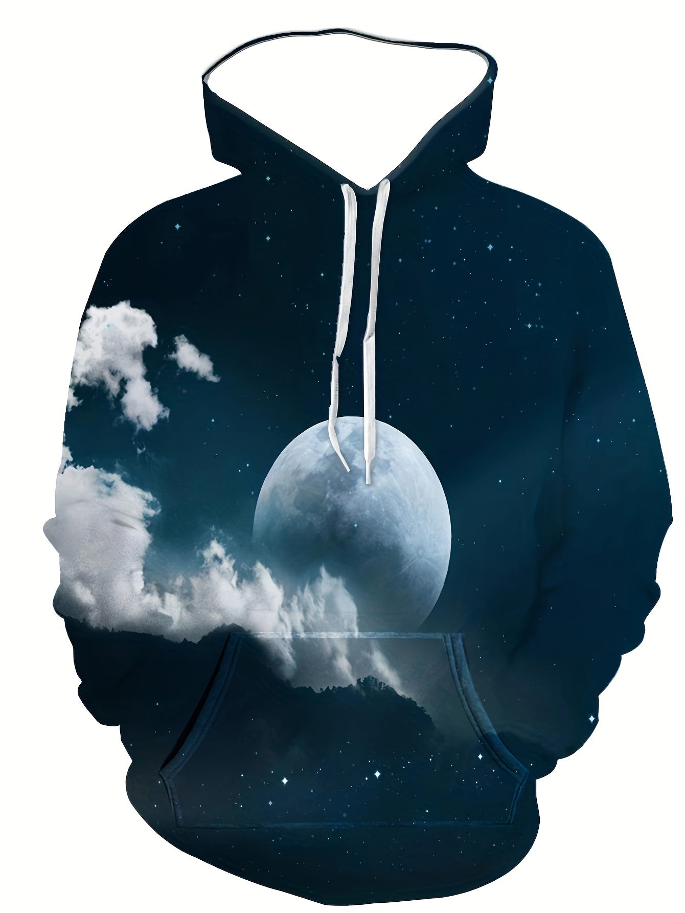 Men's Astronaut & Graphic Hoodie Active Breathable Hooded Sweatshirt