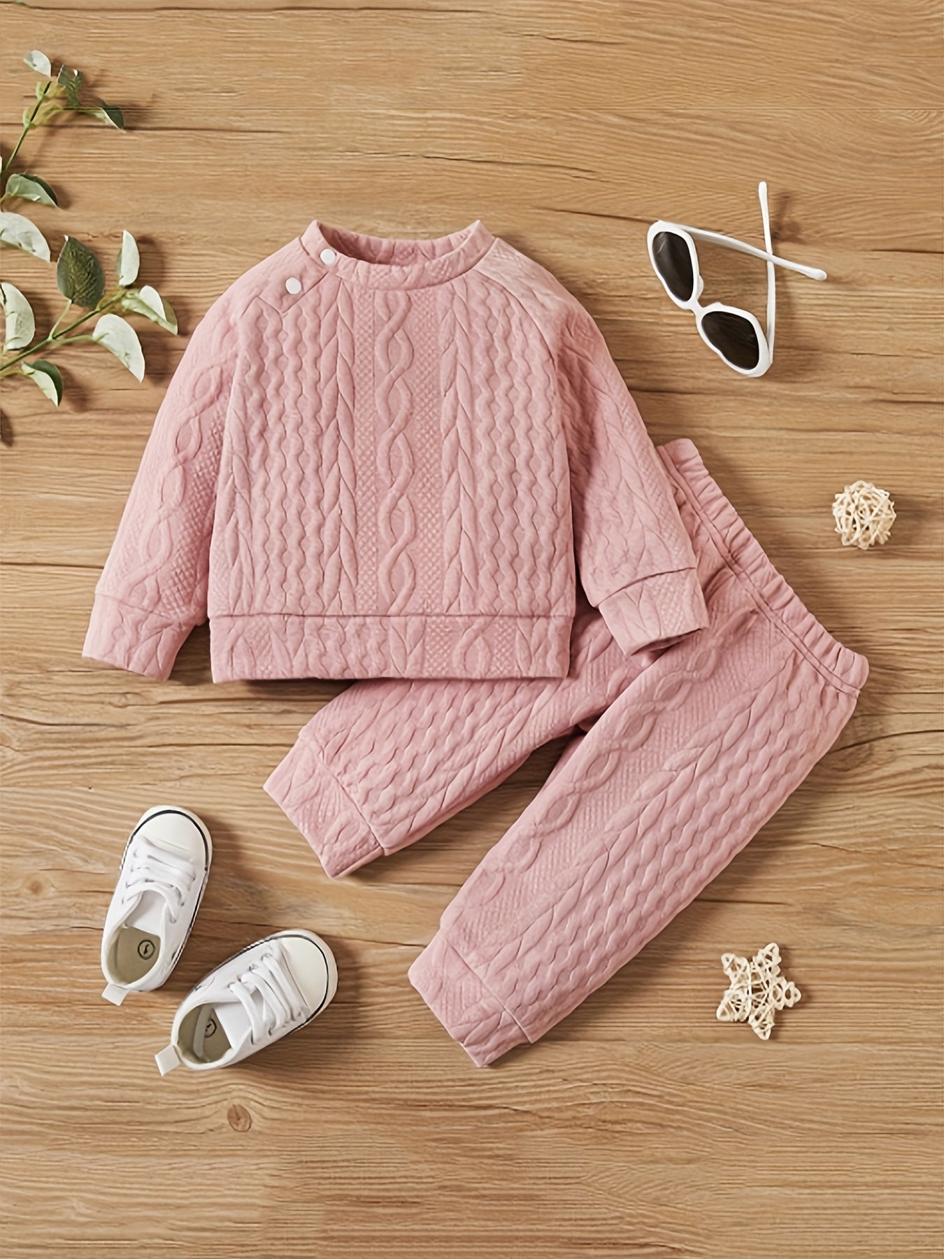 Boys Casual & Thermal Thick 2pcs Set Fall Winter