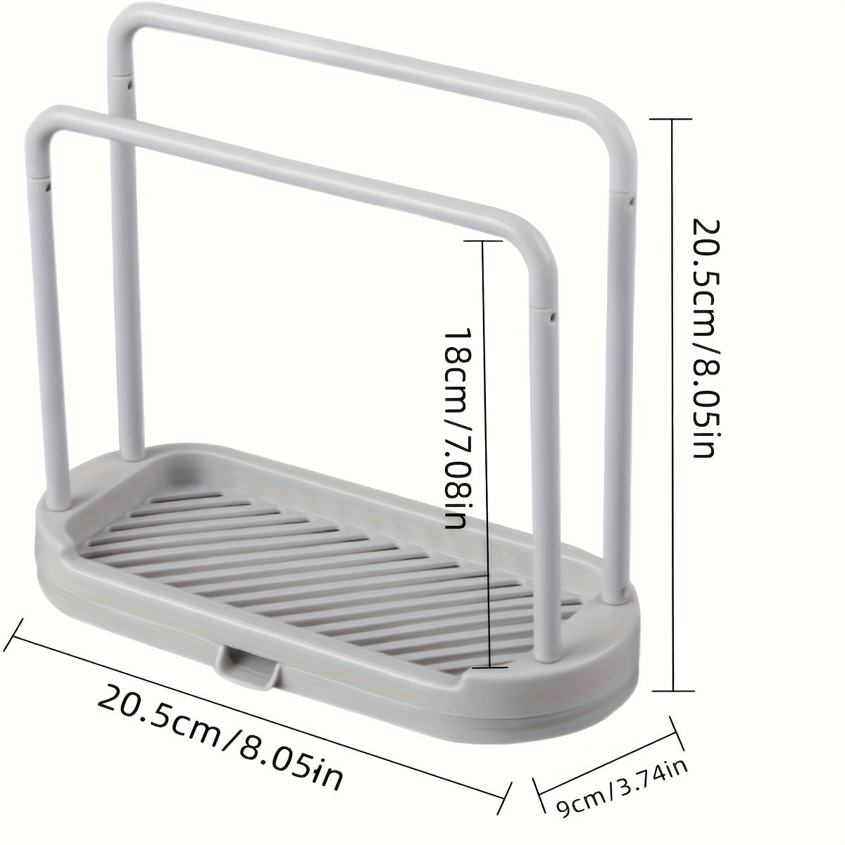 Kitchen Sponge Holder Dishcloth Hanger Sink Rack Tray Organizer Stand