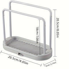 Kitchen Sponge Holder Dishcloth Hanger Sink Rack Tray Organizer Stand