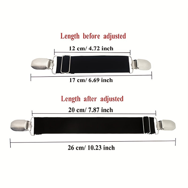 8pcs Adjustable Boot Straps for Women and Men Keep Pants and Sheets in Place