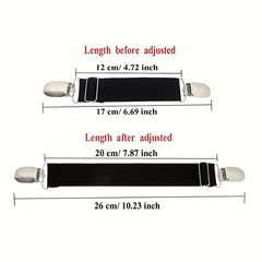 8pcs Adjustable Boot Straps for Women and Men Keep Pants and Sheets in Place