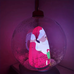 Large Inflatable Christmas Ball with LED Lights