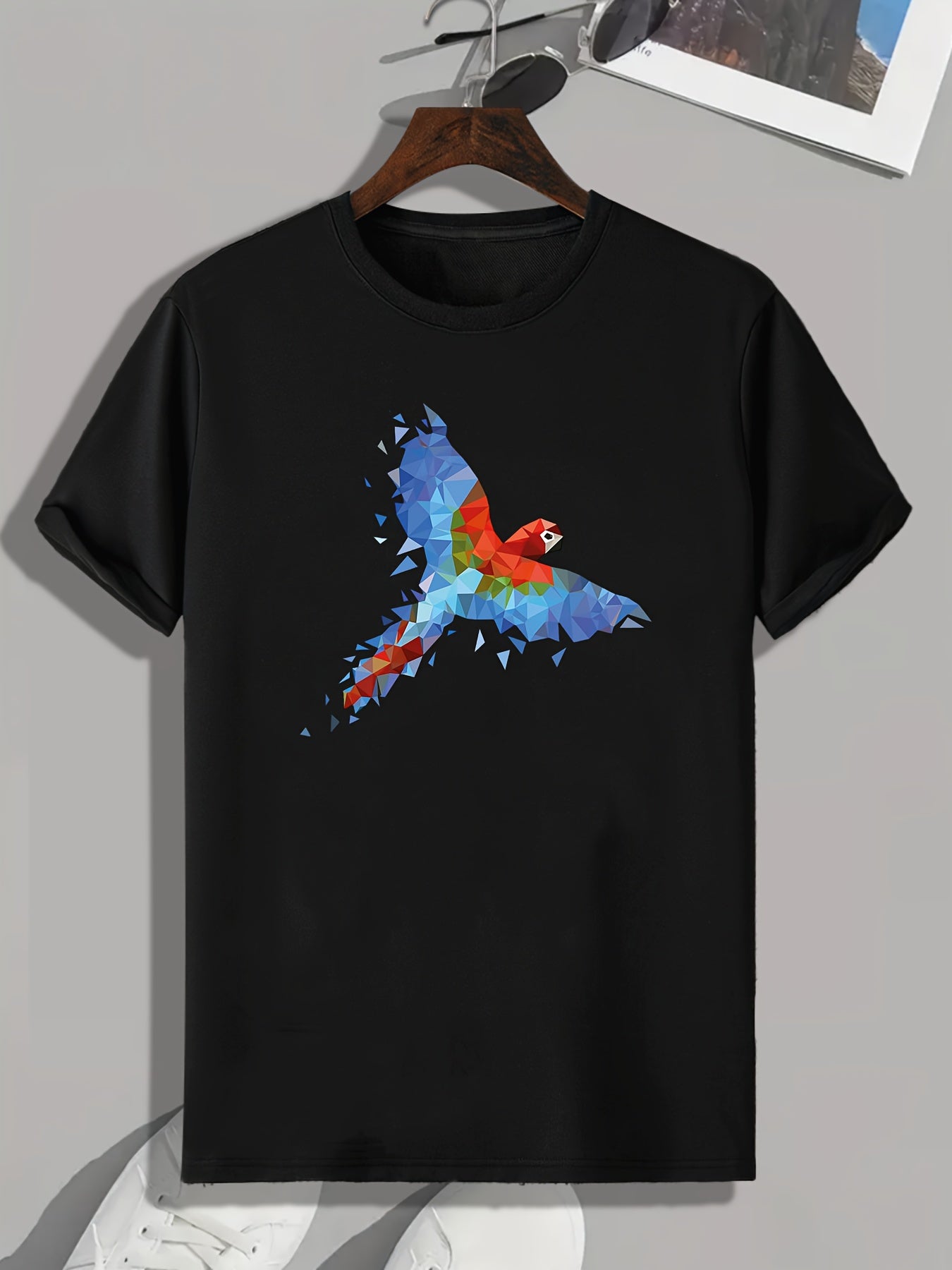 Parrot Pattern Print Men's Sports T-shirt