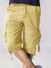 Men's Casual Cotton Cargo Shorts for Summer