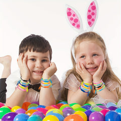 24pcs Fidget Zipper Bracelets Neon Colors - Birthday Party Favors