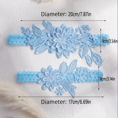 Bridal Garter Belt Elastic Non-slip Leg Ring Set