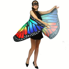 2pcs Butterfly Costumes for Womens Printing Fabric Butterfly Wings for Women
