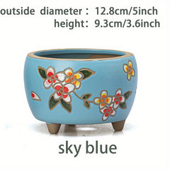 Hand Painted Yanxi Flowerpots Creative & Breathable