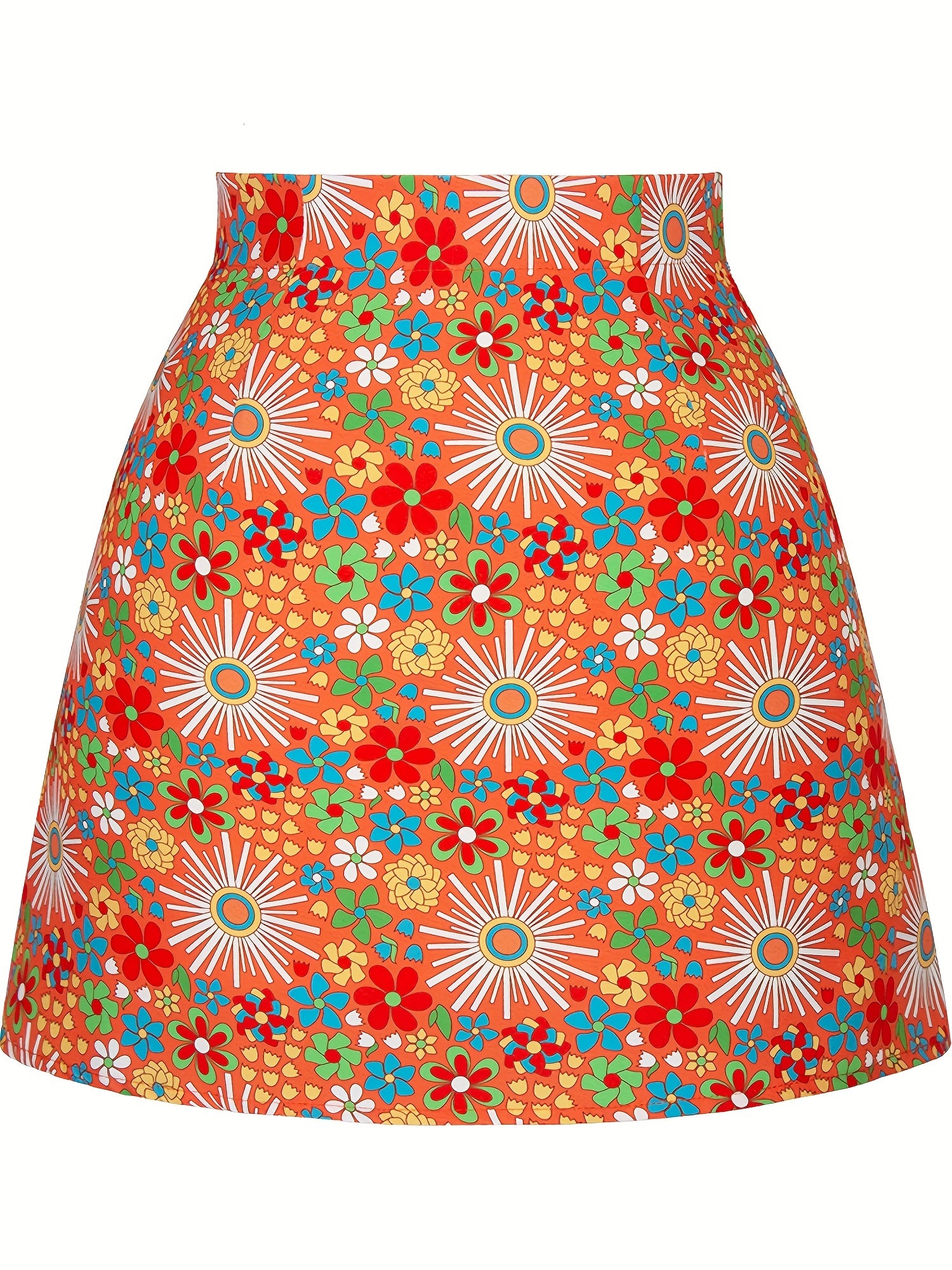 Floral Print Mini Skirt for Spring & Summer