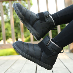 Men's Camo Snow Boots Warm Fleece Ankle Boots