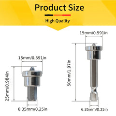 6pcs Magnetic Screwdriver Bit Set 25mm 3 50mm 3mm for Gypsum Board