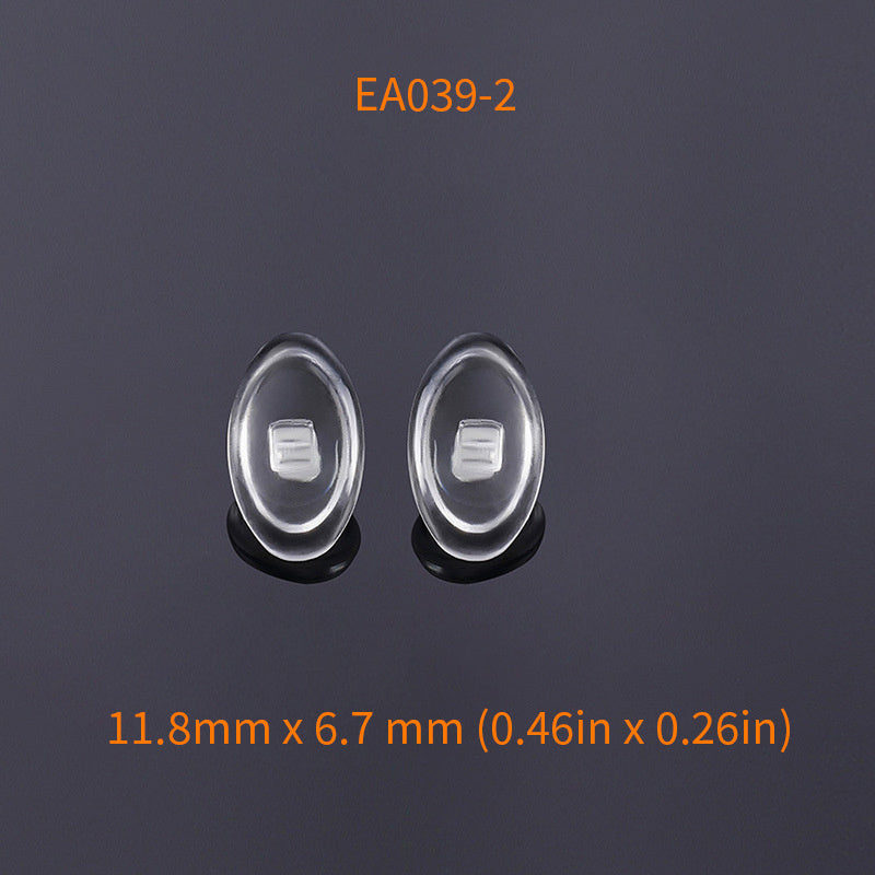 10 Pairs OOLVS Silicone Anti-Slip Nose Pads Kit w/Screws & Screwdriver