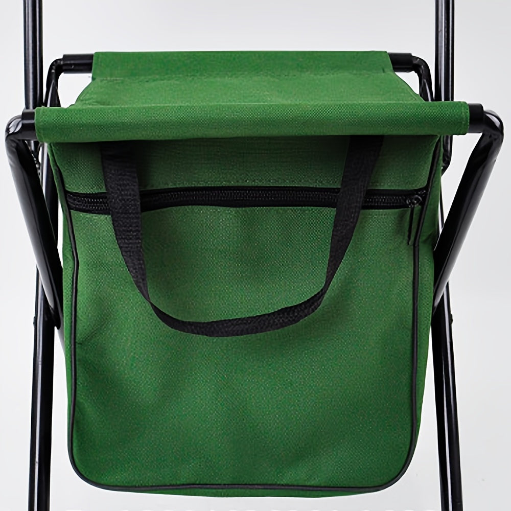 Backpack Cooler Chair Portable Backrest Chair Compact Foldable Camping Fishing
