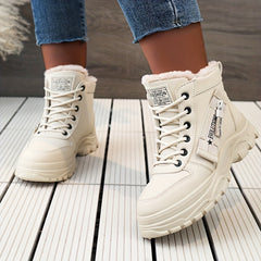 Women's Fleece Lined Snow Boots Anti-slip Warm Ankle Boots