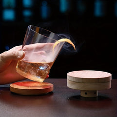 Vintage Cocktail Smoker Set with 8 Wood Chips for Whiskey Drinks