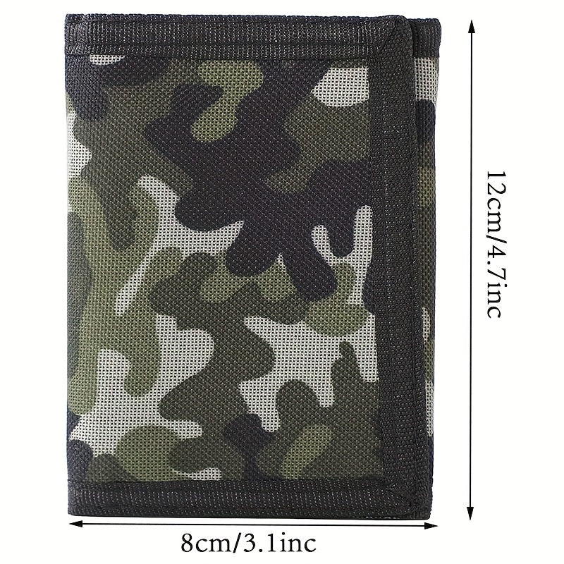 Kids Camouflage Wallet RFID Trifold Sports Outdoor Wallet
