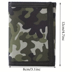 Kids Camouflage Wallet RFID Trifold Sports Outdoor Wallet