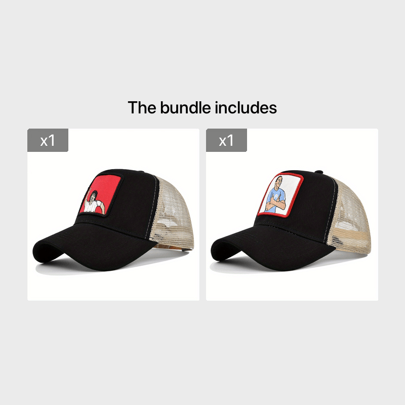 Embroidery Baseball Cap Patch Peaked Cap Mesh Hat