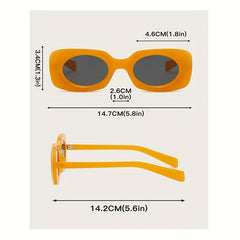 Candy Square Sunglasses Y2K Hiphop Funny Glasses UV400