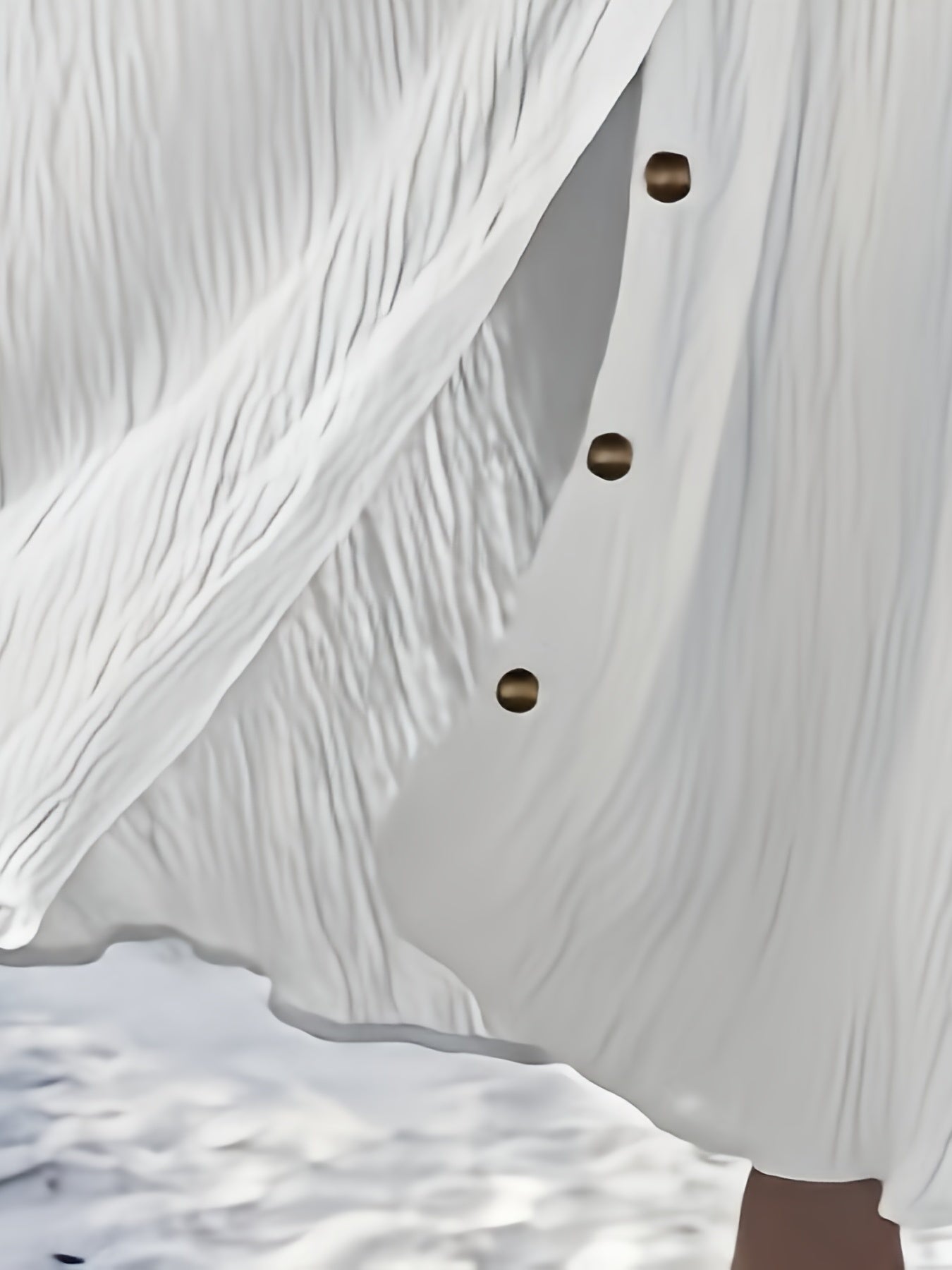 Textured Front Skirt for Women's Spring & Summer