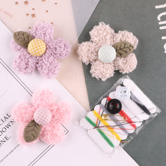 4pcs Small Plush Flower Hair Accessories for Girls