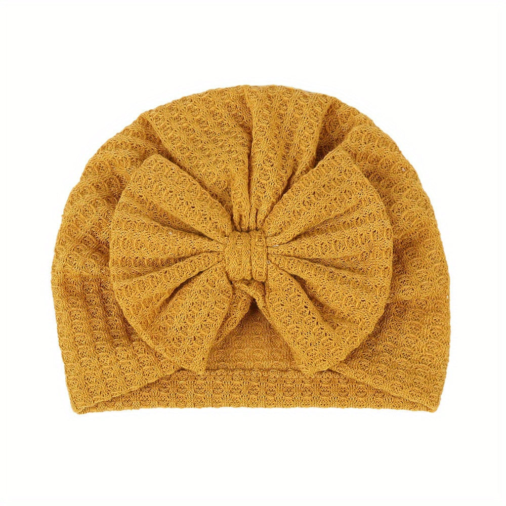 Baby Turban Hats with Bowknot Cozy Head Wraps for Newborn