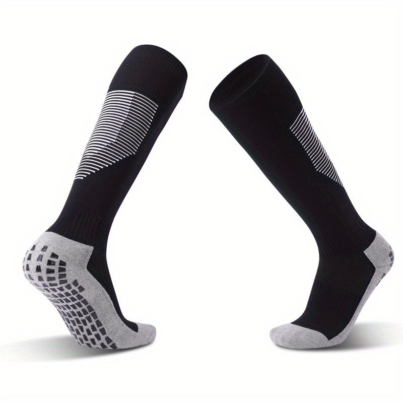 Non Slip Long Sports Socks For Soccer Football Over The Calf
