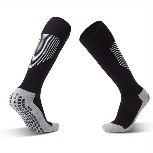 Non Slip Long Sports Socks For Soccer Football Over The Calf
