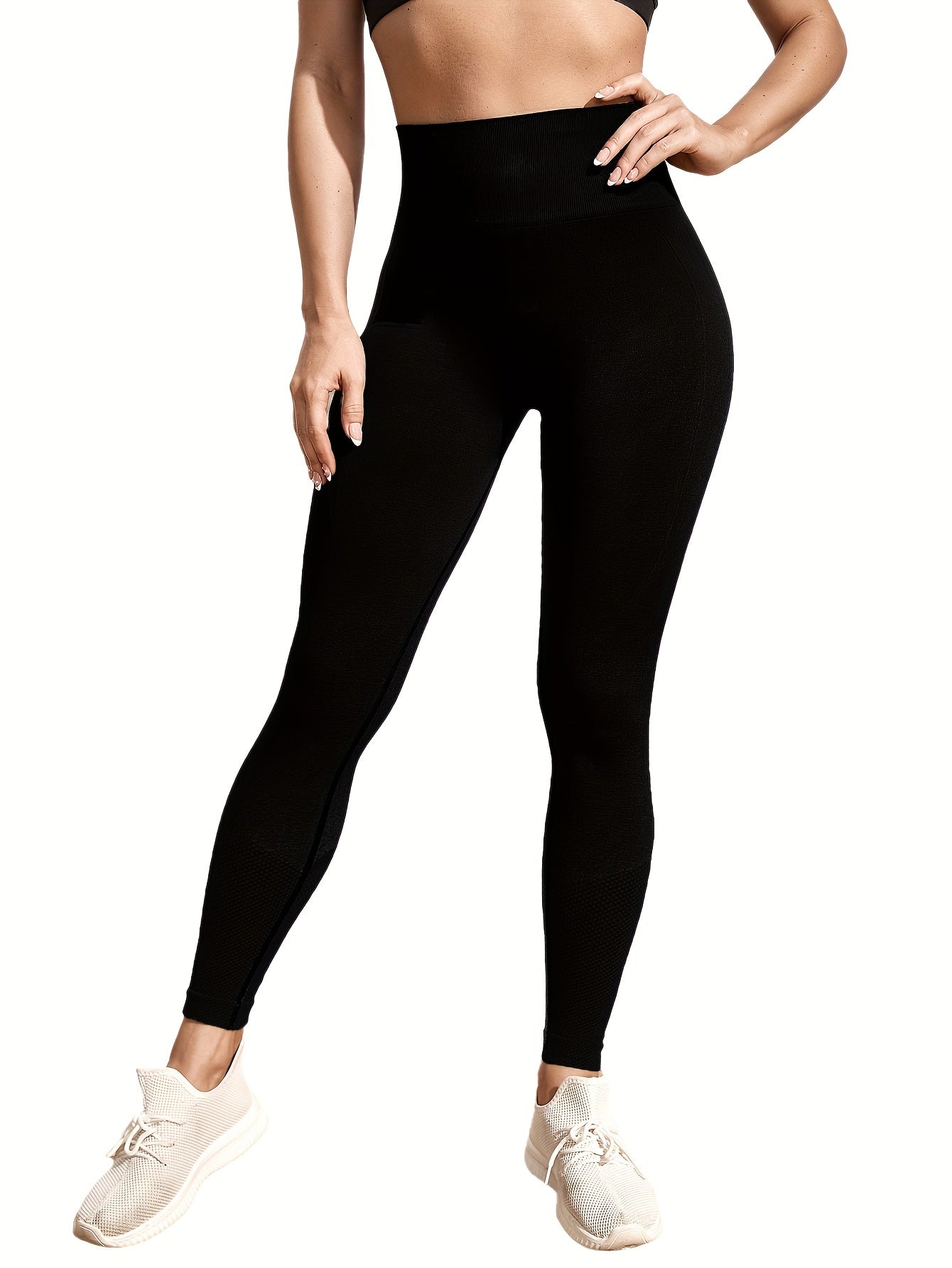 High Waist Yoga Pants Slim Fit Stretch Butt Lifting Workout Pants