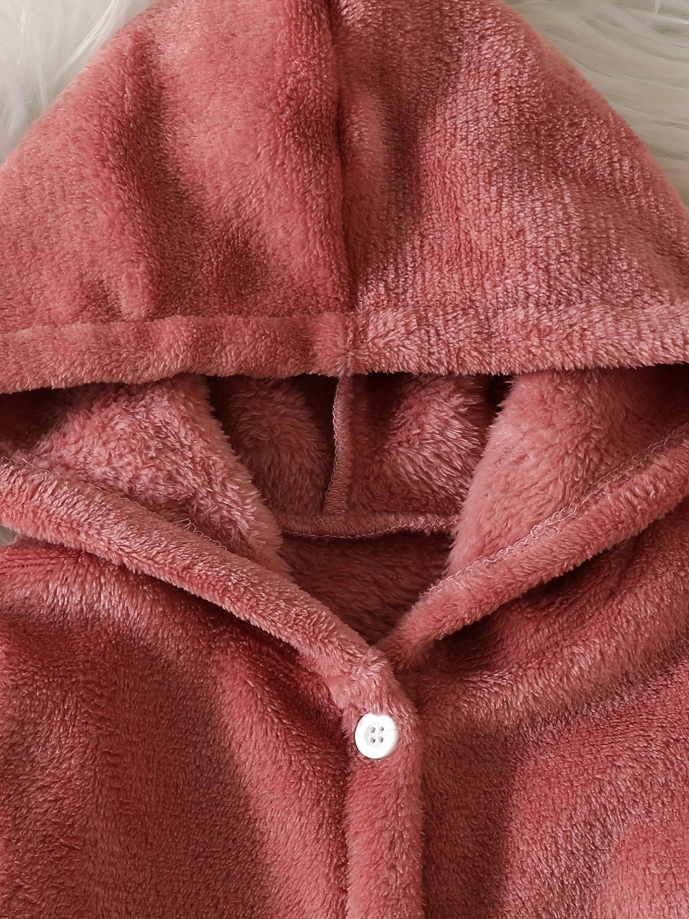 Baby Hooded Flannel Warm Jumpsuit