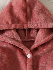 Baby Hooded Flannel Warm Jumpsuit
