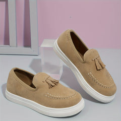 Boys Slip On Loafer Shoes Lightweight Comfortable Non Slip Flat Shoes
