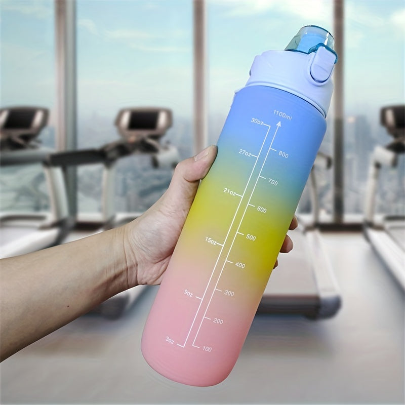 Sports Water Bottle Portable Gradient Bottle for Outdoor Fitness