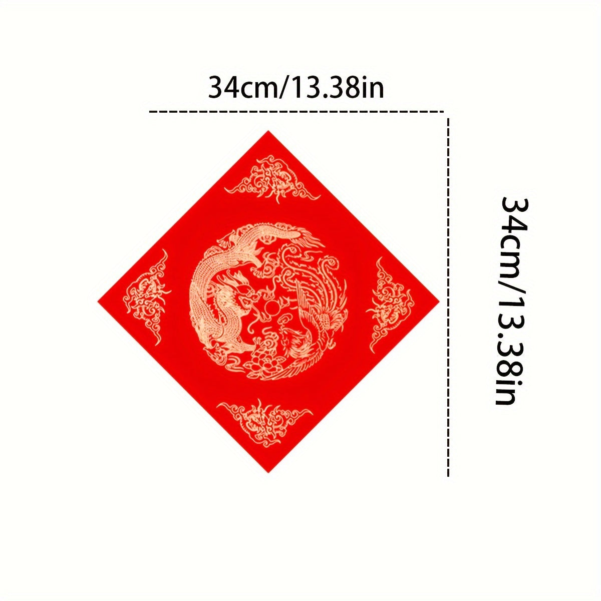 20pcs Red Spring Blank Rice Paper Spring Couplet for Winter Christmas Decor
